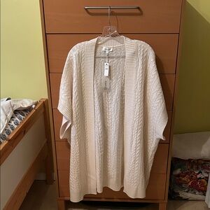 NEW Haven well within cashmere Soft Cream Knit Cardigan